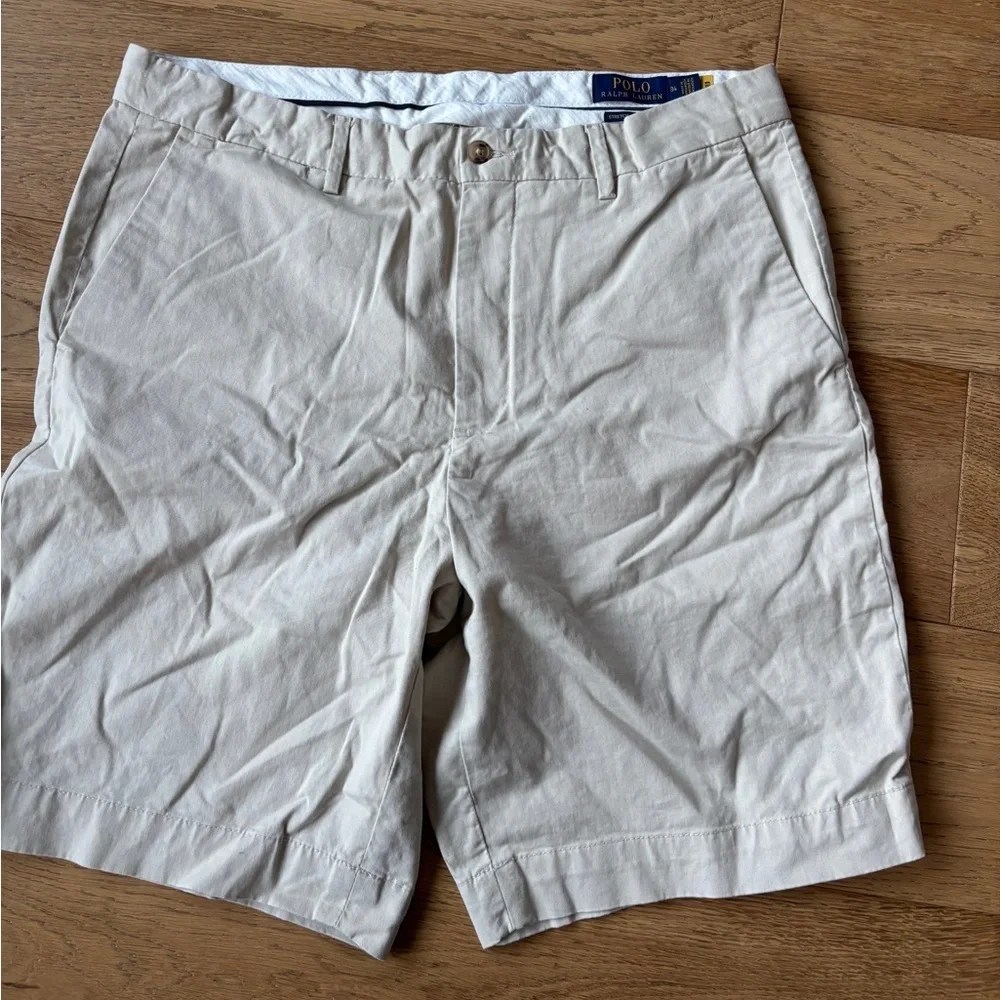 Polo ralph lauren classic fit khaki shorts 9in inseam 34